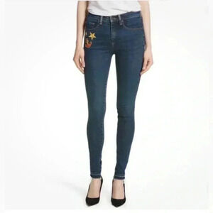 VERONICA BEARD | Kate Patch Skinny Jeans Size 24